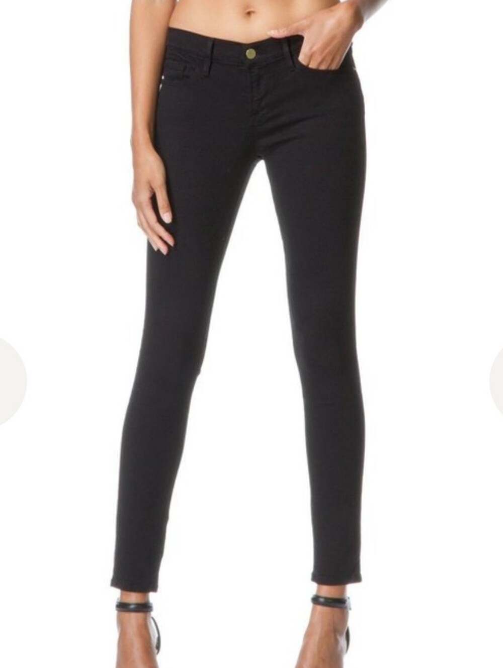 FRAME Le Skinny De Jeanne Jeans Size 26 Film Noir
